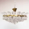 Pamono Brass Pendant Light with Crystal Balls and Leaves, 1960> Ceiling Lights