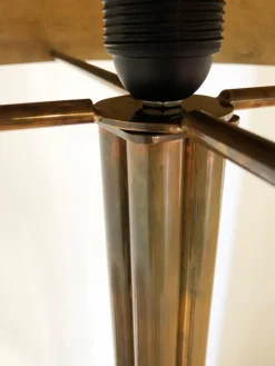 Clearance Pamono Brass Sculpted Art Deco Floor Lamp by Brajak Vitberg