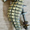 Pamono Brass Seahorse Door Knocker, 1905> Architectural Elements