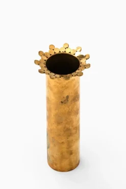 Sale Pamono Brass Vase by Pierre Forsell, 1950s