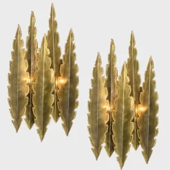 Pamono Brass Wall Sconces by Holm Sorensen, 1960, Set of 2> Wall Lights & Sconces