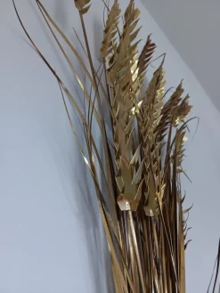 Pamono Brass Wall Sculpture by Daniel Dhaeseleer, 1970s><noscript><img width=