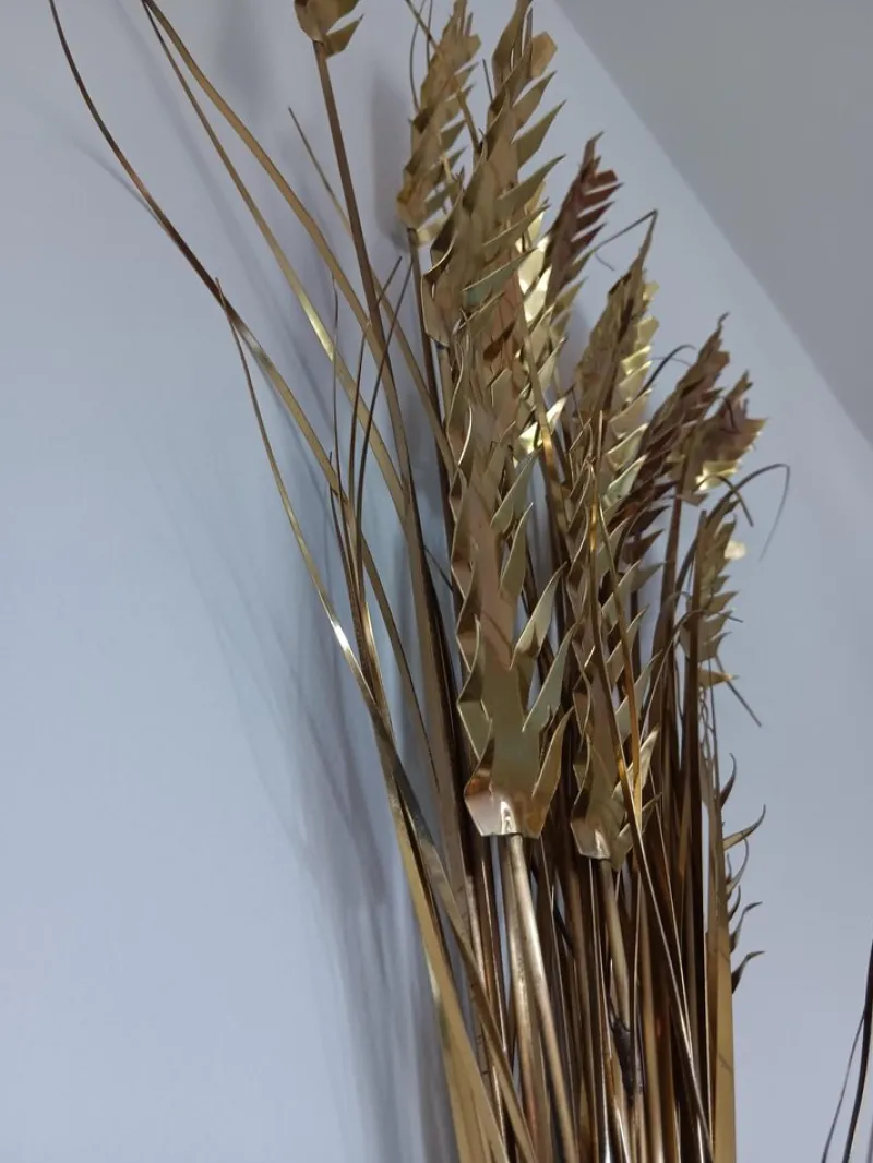 Pamono Brass Wall Sculpture by Daniel Dhaeseleer, 1970s> Wall Decor