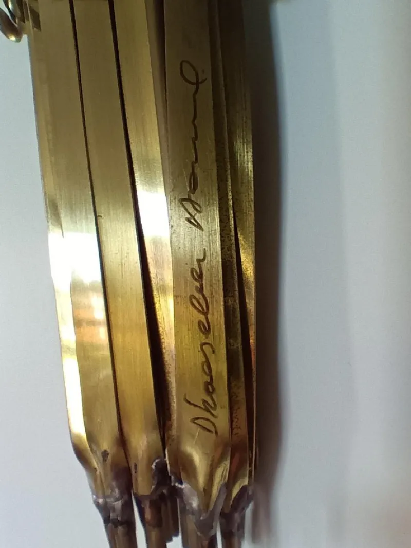 Pamono Brass Wall Sculpture by Daniel Dhaeseleer, 1970s> Wall Decor