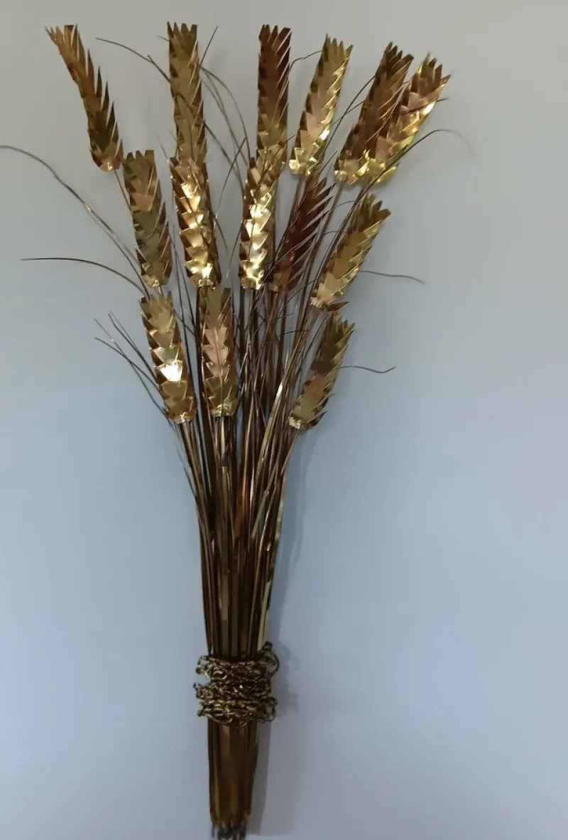 Pamono Brass Wall Sculpture by Daniel Dhaeseleer, 1970s> Wall Decor
