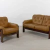 Outlet Pamono Brazilian Style Leather Seating Group, Set of 2
