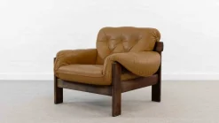Outlet Pamono Brazilian Style Leather Seating Group, Set of 2