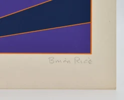 Pamono Brian Rice, Pop Art Screen Print, Geometric Radio, 1969><noscript><img width=