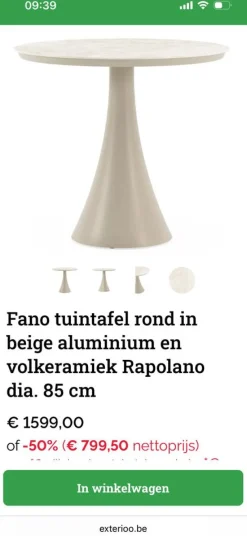 Pamono Bristol Fano Garden Table><noscript><img width=