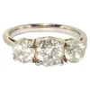 Clearance Pamono British 18 Karat White Gold Trilogy Engagement Ring with Diamond