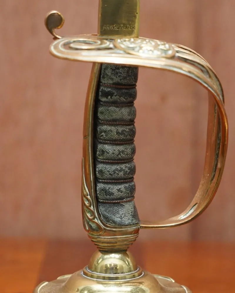 Pamono British Army Sword Handle Candlesticks from Benham & Froud VR, 1905, Set of 2> Candleholders