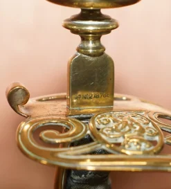 Pamono British Army Sword Handle Candlesticks from Benham & Froud VR, 1905, Set of 2><noscript><img width=