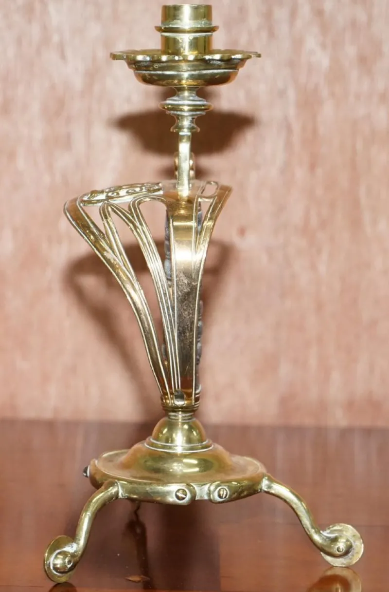 Pamono British Army Sword Handle Candlesticks from Benham & Froud VR, 1905, Set of 2> Candleholders