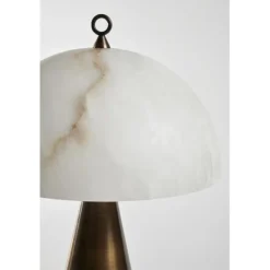 Clearance Pamono Bronze and Alabaster Fungotto Table Lamp by Matlight Milano