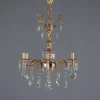 Pamono Bronze and Crystal Chandelier> Glassware