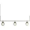 Pamono Bronze and Transparent Glass Bai T Pendant III by Parachilna> Ceiling Lights