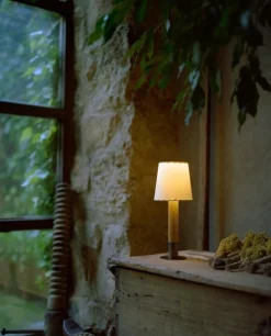 Clearance Pamono Bronze Básica Mínima Table Lamp by Santiago Roqueta for Santa & Cole