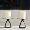 Pamono Bronze Candleholders by Carl Auböck, 1960s, Set of 2> Candleholders