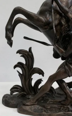 Pamono Bronze Cheval de Marly after G. Coustou, 19th Century><noscript><img width=