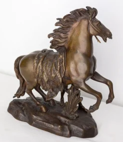 Pamono Bronze Cheval De Marly in the style of Guillaume Coustou, 1930s><noscript><img width=