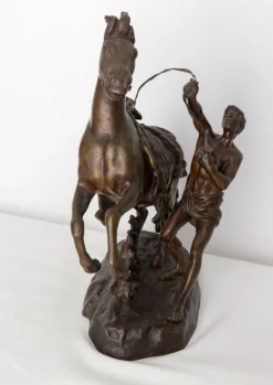 Pamono Bronze Cheval De Marly in the style of Guillaume Coustou, 1930s><noscript><img width=