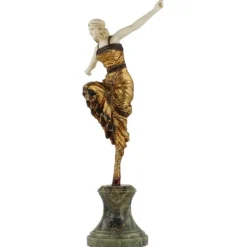Sale Pamono Bronze Figure of Dancer by Paul Philippe, 1920