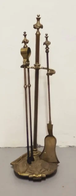Sale Pamono Bronze Fireplace Tool Set, Set of 8