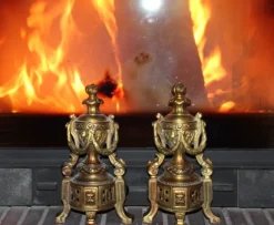 Sale Pamono Bronze Fireplace Tool Set, Set of 8