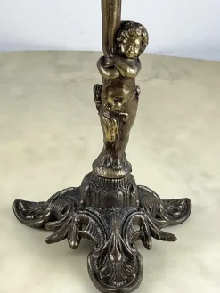 Online Pamono Bronze 5-Flame Candleholder, Italy, 1950s