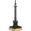 Pamono Bronze Grand Tour Statue of Place Vendome Column with Napoleon on Marble Base, 1860s> Pedestals And Columns