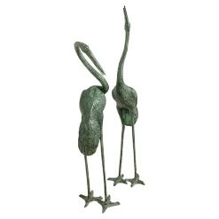 Outlet Pamono Bronze Heron Sculptures, Italy, 20th Century, Set of 2