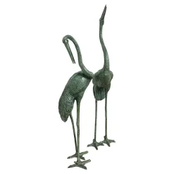 Outlet Pamono Bronze Heron Sculptures, Italy, 20th Century, Set of 2