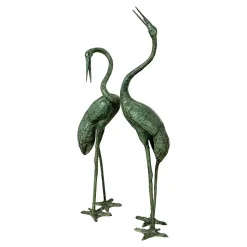 Outlet Pamono Bronze Heron Sculptures, Italy, 20th Century, Set of 2
