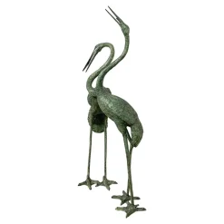 Outlet Pamono Bronze Heron Sculptures, Italy, 20th Century, Set of 2