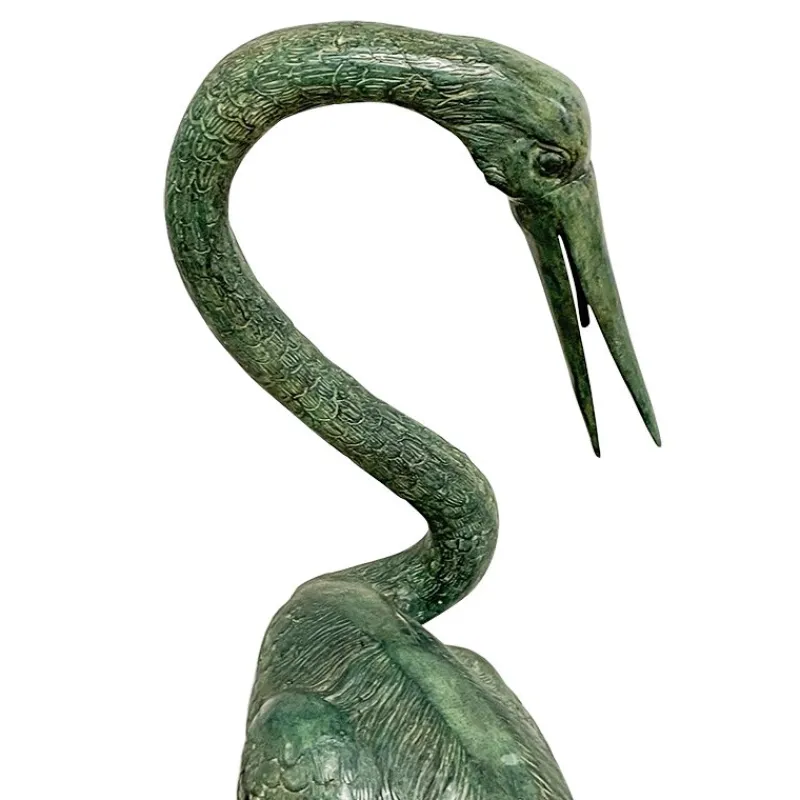 Outlet Pamono Bronze Heron Sculptures, Italy, 20th Century, Set of 2