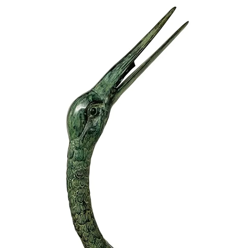 Outlet Pamono Bronze Heron Sculptures, Italy, 20th Century, Set of 2