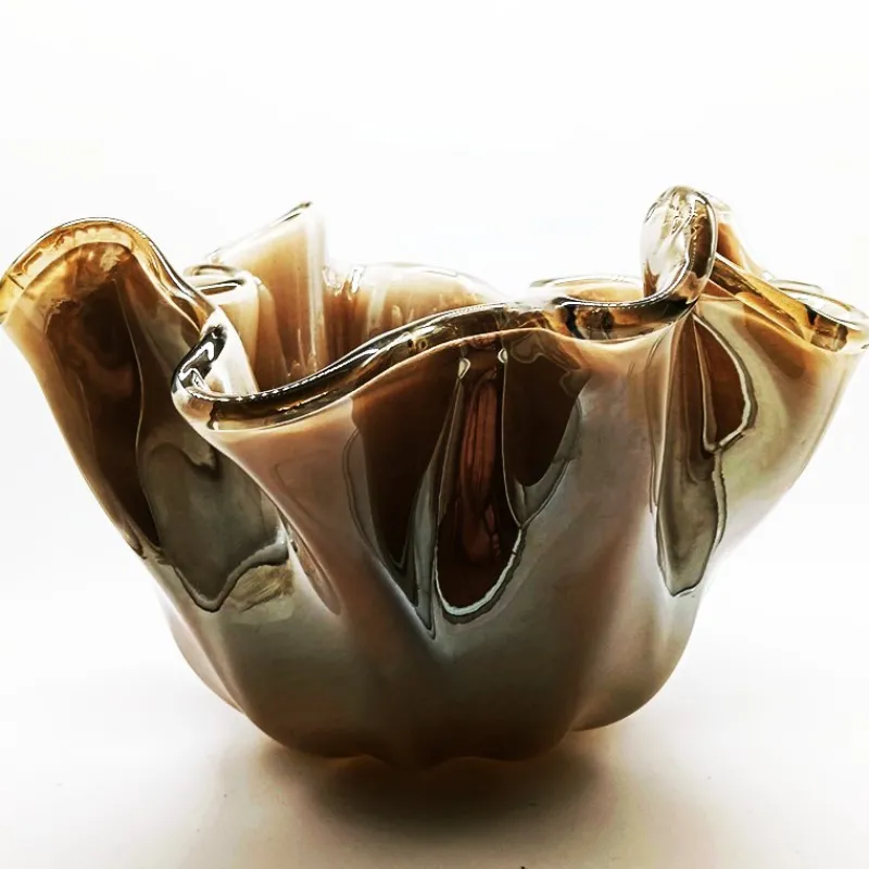 Pamono Bronze Jacketed Fazzoletto Vase, 1980s> Vases