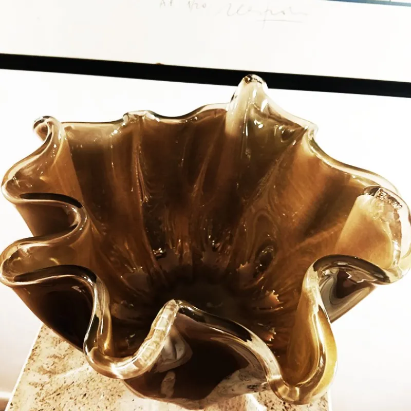 Pamono Bronze Jacketed Fazzoletto Vase, 1980s> Vases