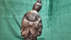 Pamono Bronze Japanese Geisha Sculpture><noscript><img width=