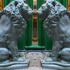 Pamono Bronze Lion Gatekeeper Statues of Medici Lions, Set of 2> Garden Accessories