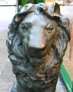 Pamono Bronze Lion Gatekeeper Statues of Medici Lions, Set of 2> Garden Accessories
