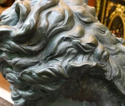 Pamono Bronze Lion Gatekeeper Statues of Medici Lions, Set of 2><noscript><img width=