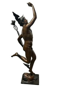 Pamono Bronze Mercury Statue Hermes Art Giambologna><noscript><img width=