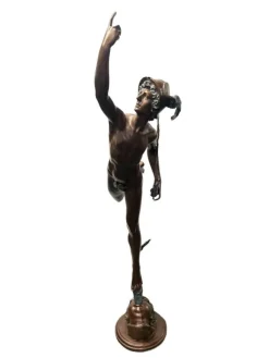 Pamono Bronze Mercury Statue Hermes Art Giambologna><noscript><img width=