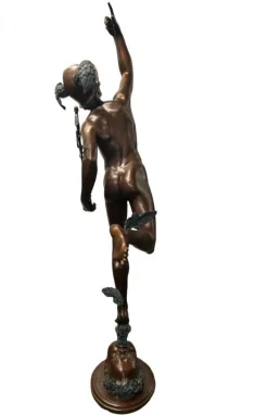 Pamono Bronze Mercury Statue Hermes Art Giambologna><noscript><img width=