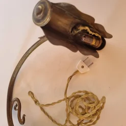 Pamono Bronze Piano or Desk Lamp, Early 1900s><noscript><img width=