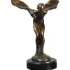 Pamono Bronze Spirit of Ecstasy Statue by Charles Sykes, 1920s> Art Deco|Sculpture