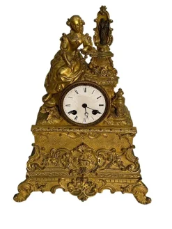 Pamono Bronze Table Clock, France, 19th Century> Clocks
