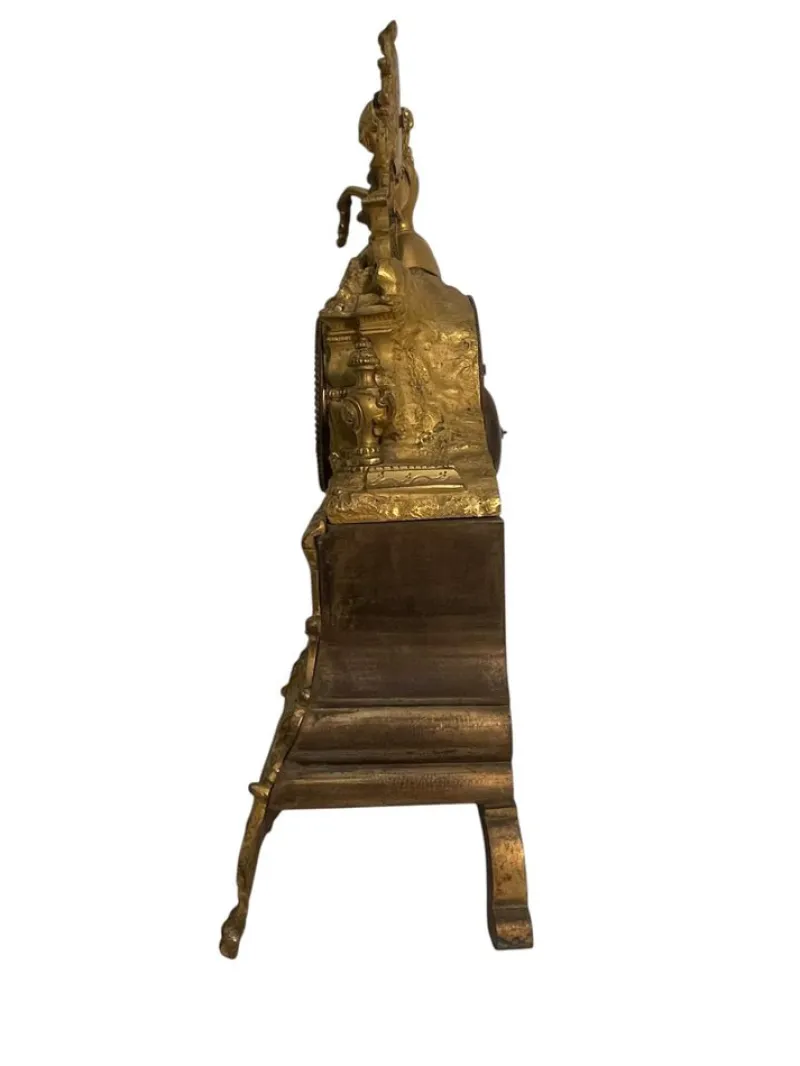 Pamono Bronze Table Clock, France, 19th Century> Clocks