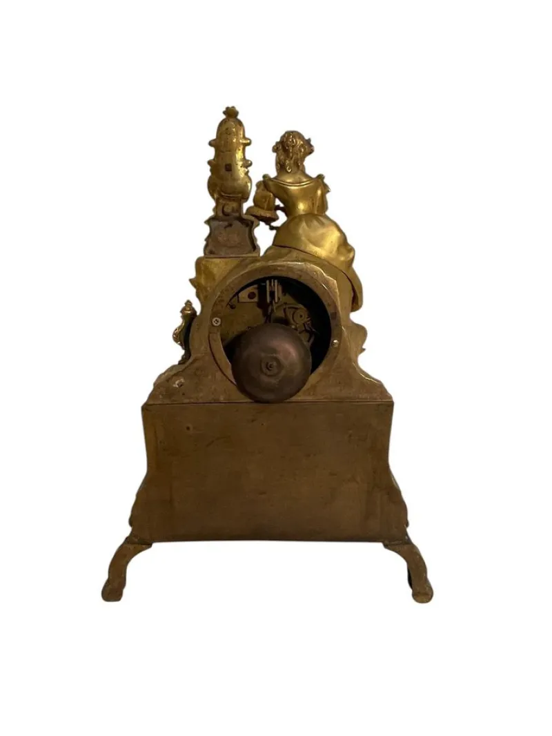 Pamono Bronze Table Clock, France, 19th Century> Clocks